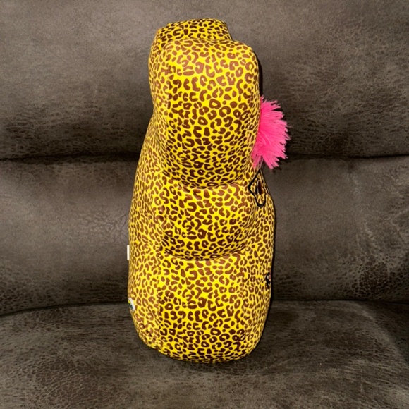 2025 Peeps EASTER BUNNY 15" LEOPARD PRINT Emo Punk Rock Rabbit Plush NEW + Tag - Picture 5 of 11
